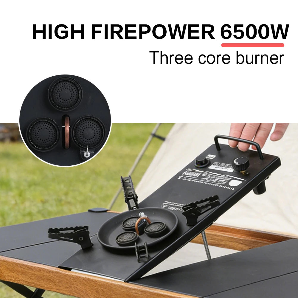 Pandatour Camping IGT Gasherd 6500W tragbar für Outdoor – clever-campen Ansicht 3