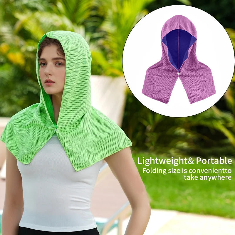 Kühlendes Kapuzenhandtuch mit UV-Schutz für Camping – clever-campen Ansicht 3