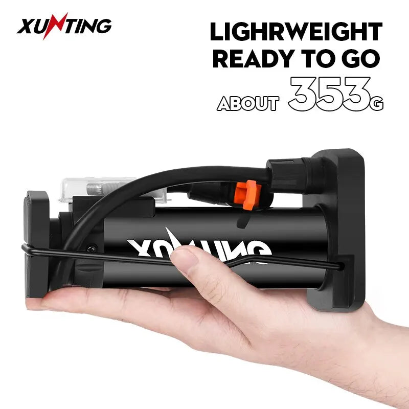 Xunting 140PSI Hochdruck Fahrradpumpe mit Fusshebel – clever-campen Ansicht 3