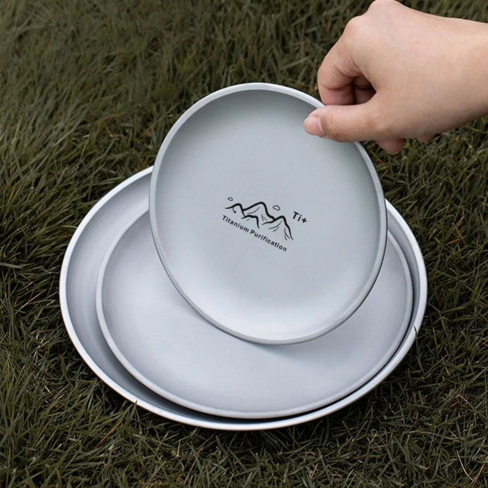 Titanium Camping Teller – Leicht und langlebig für Picknick – clever-campen Ansicht 6