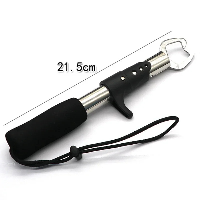 Edelstahl Fischcontroller mit Gummigriff – Faltbare Zange – clever-campen Ansicht 4