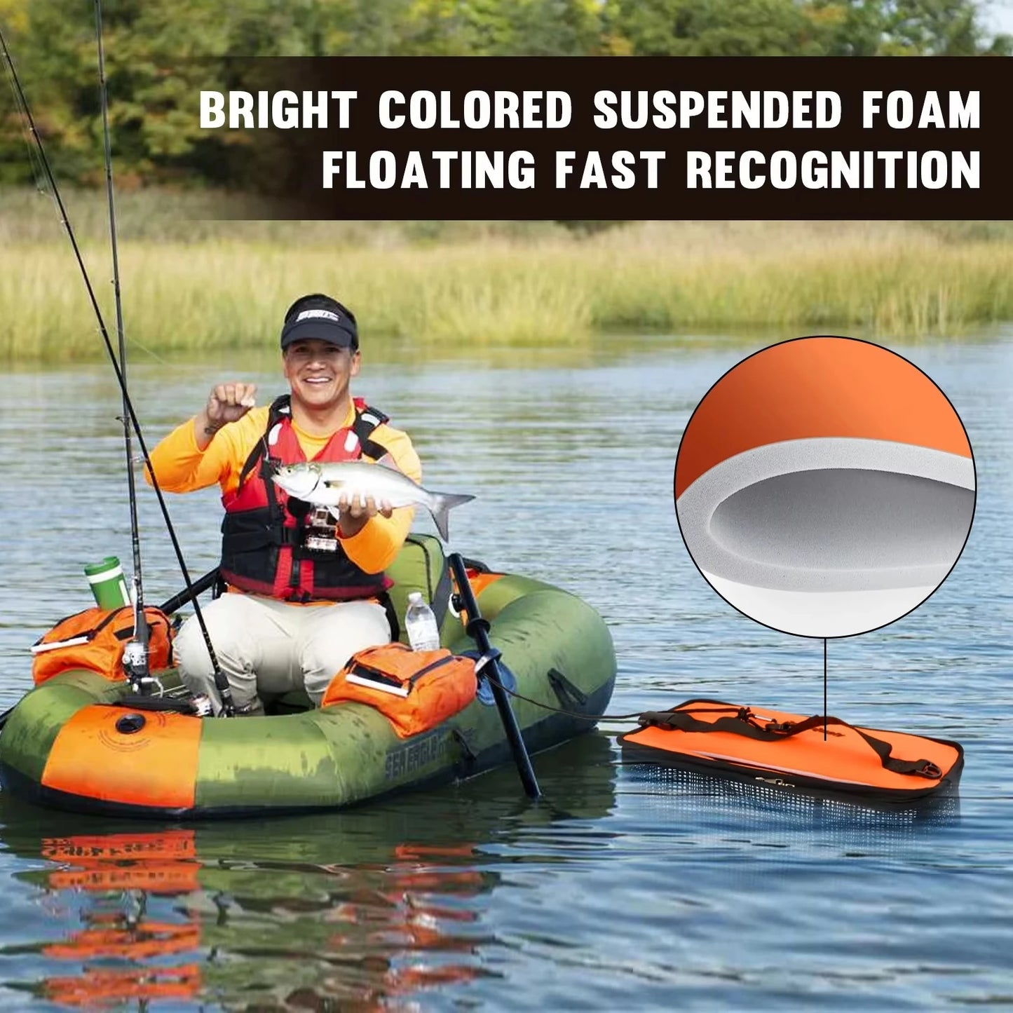 Faltbarer Fischkorb für Angler – Tragbares Netz für Fische – clever-campen Ansicht 5