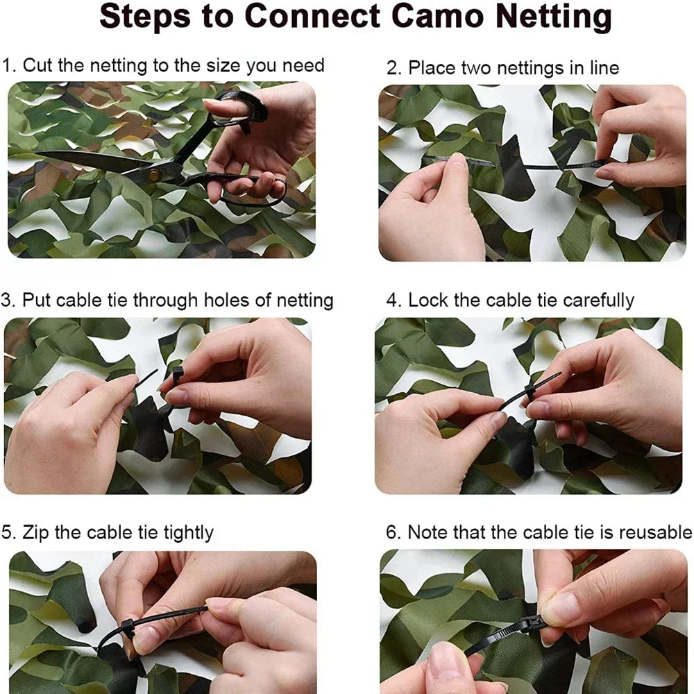 Camouflage Netz für Sonnenschutz und Outdoor-Aktivitäten – clever-campen Ansicht 3