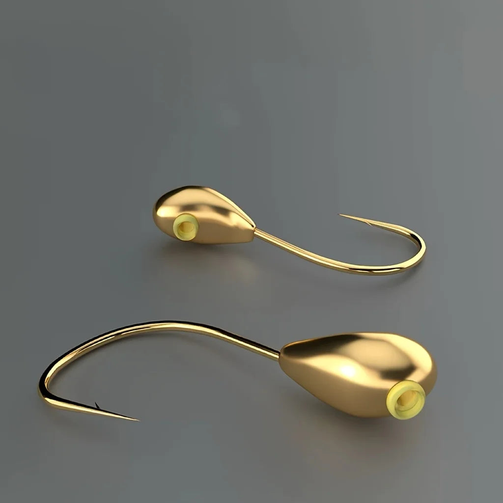 Goldene Edelstahl Angelhaken – 10 Stück für Bait und Lures – clever-campen Ansicht 4