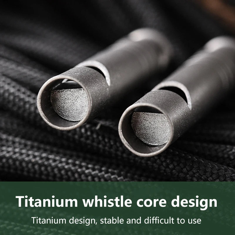 Titanium Notfallpfeife mit Lanyard – ultraleicht für Outdoor – clever-campen Ansicht 4