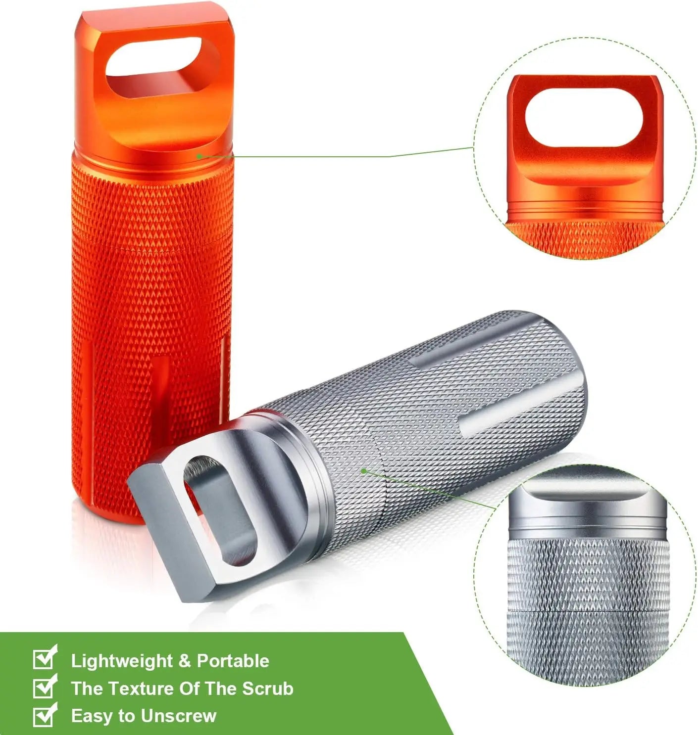 Wasserdichter Pillenbehälter aus Aluminium für Outdoor – clever-campen Ansicht 3