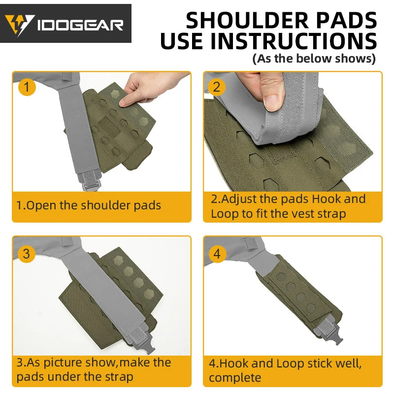IDOGEAR Schulterpolster 3D Atmungsaktive Komfortkissen – clever-campen Ansicht 4