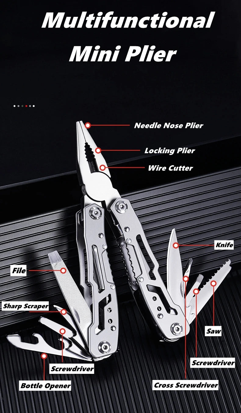 Kompaktes Mini-Multitool mit Zange und Schraubendreher – clever-campen Ansicht 4