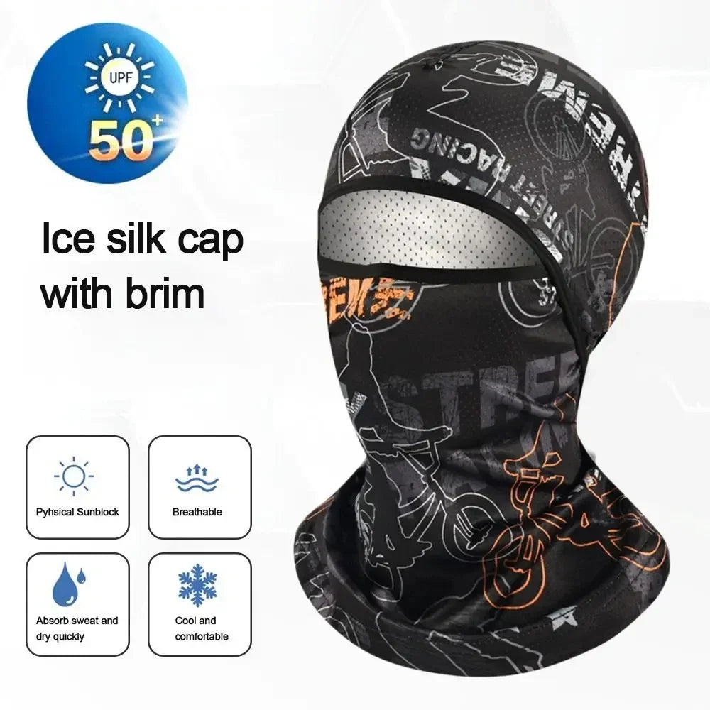 Sommer Cool Balaclava aus Eis-Seide für Radfahren – clever-campen Ansicht 5