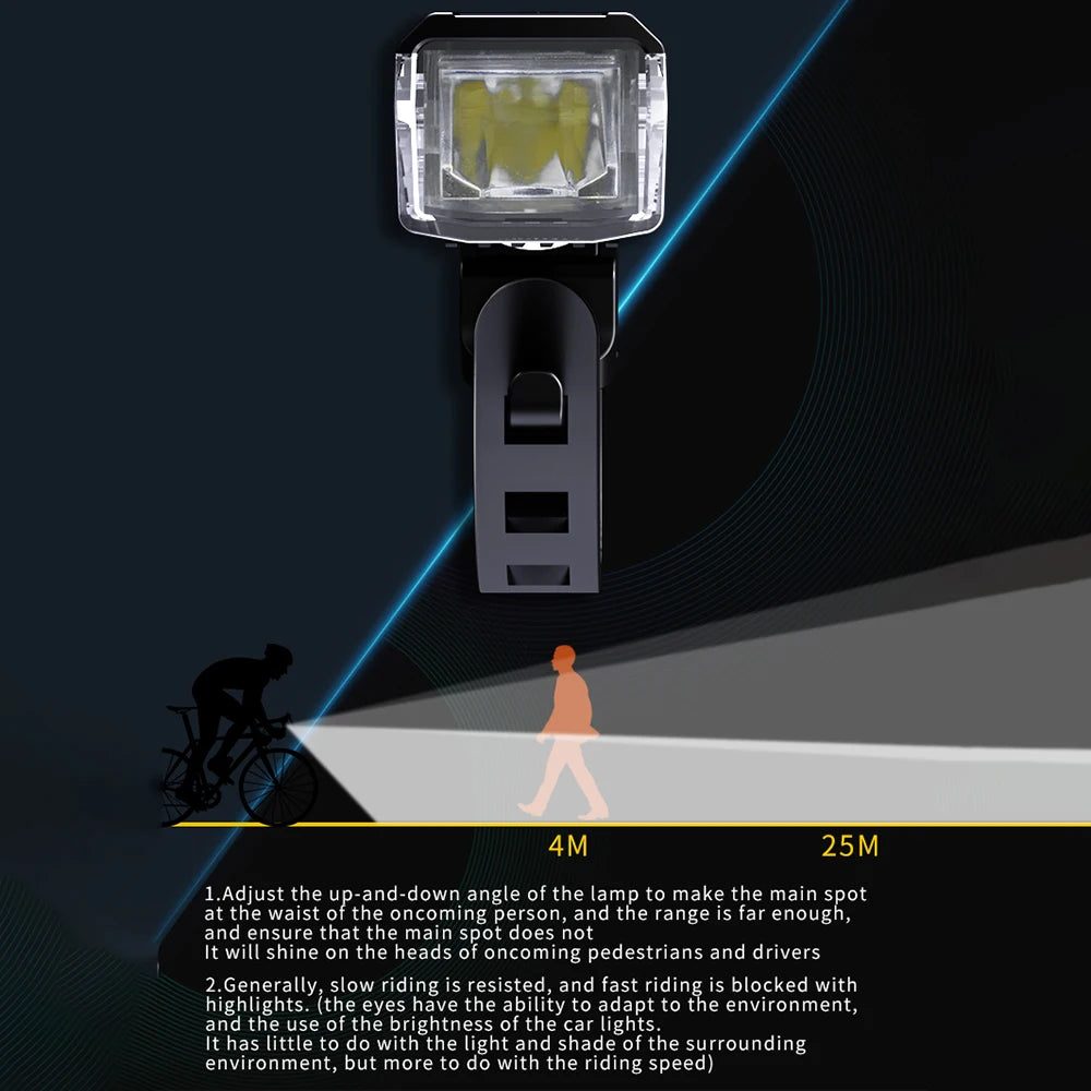 3000 Lumen Fahrradlicht mit Powerbank und USB-Ladung – clever-campen Ansicht 6