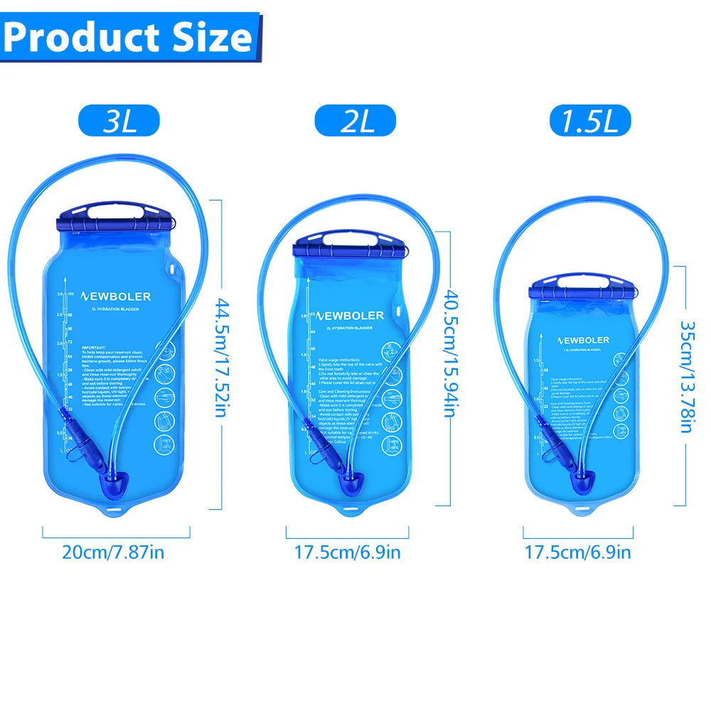 NEWBOLER Trinkblase 1.5L 2L 3L BPA-frei für Outdoor – clever-campen Ansicht 6