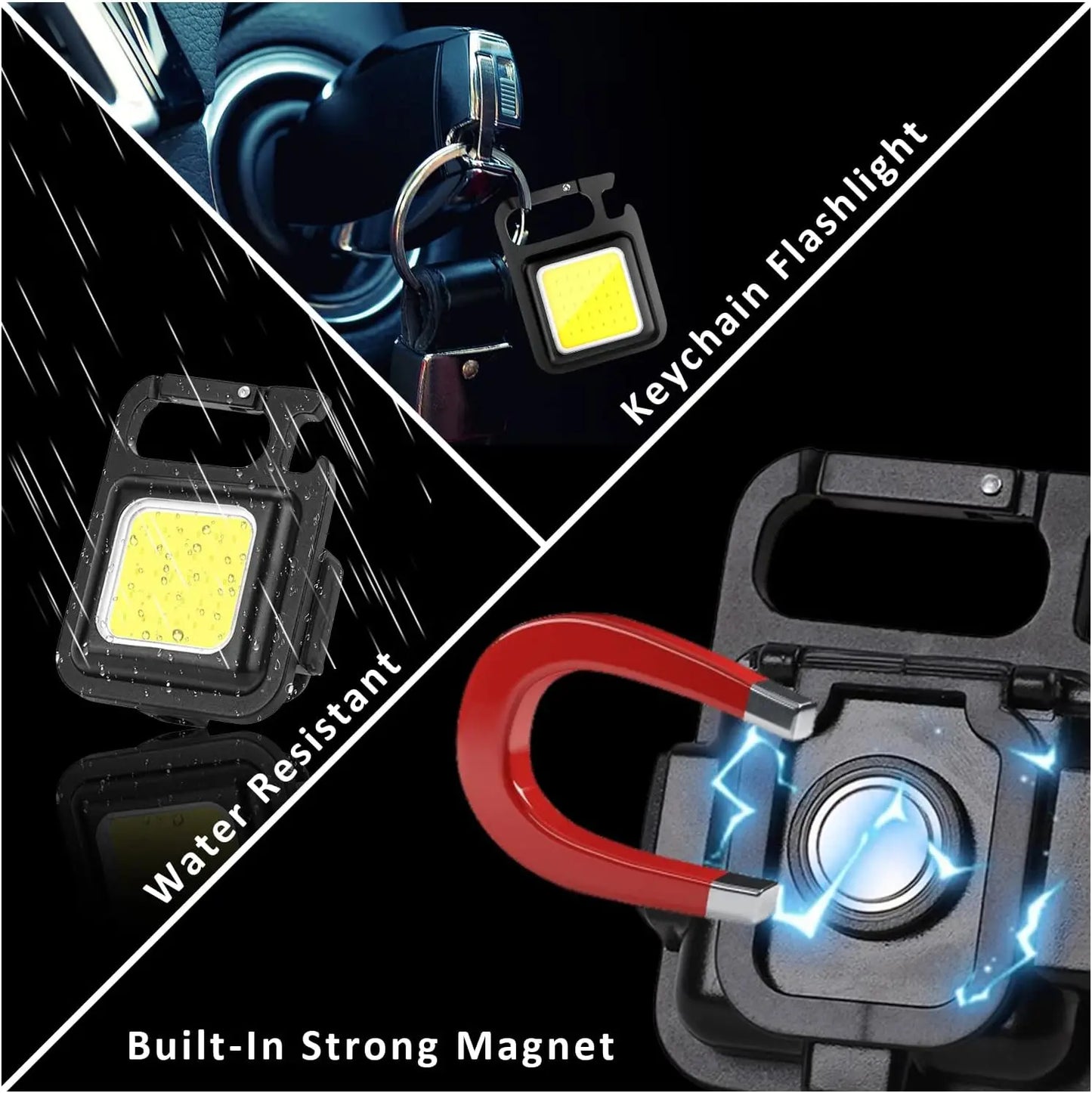 LED Taschenlampe 1500LM mit Flaschenöffner und USB – clever-campen Ansicht 3