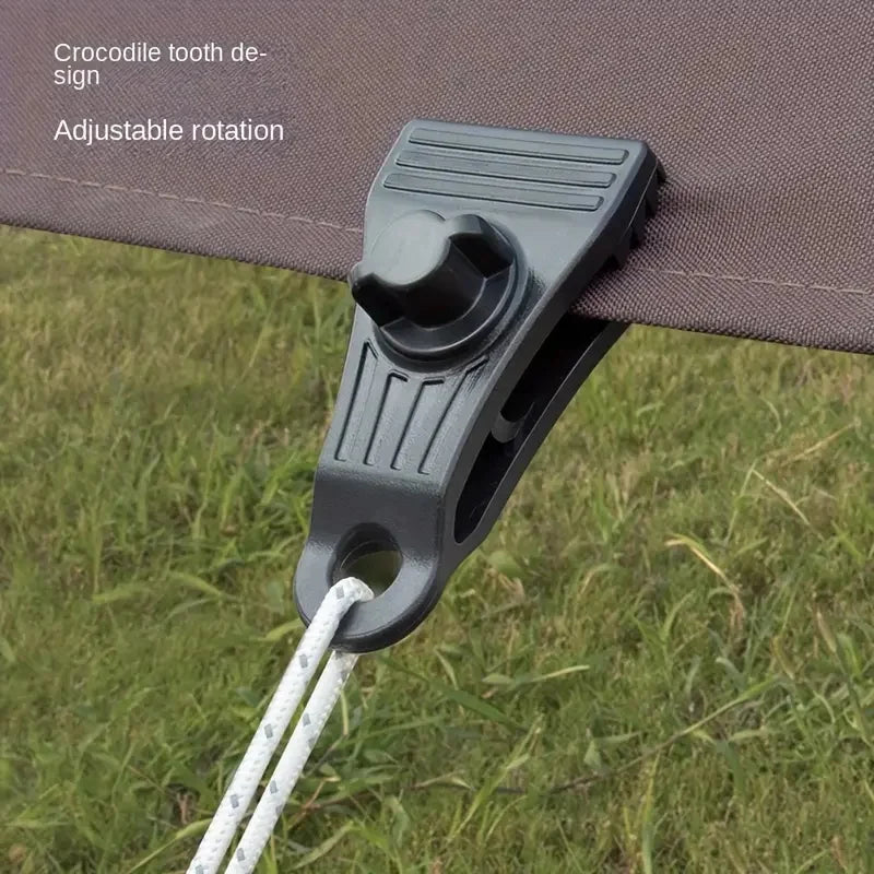 10er Set Zeltclips & Karabiner, windfeste Halterungen – clever-campen Ansicht 2
