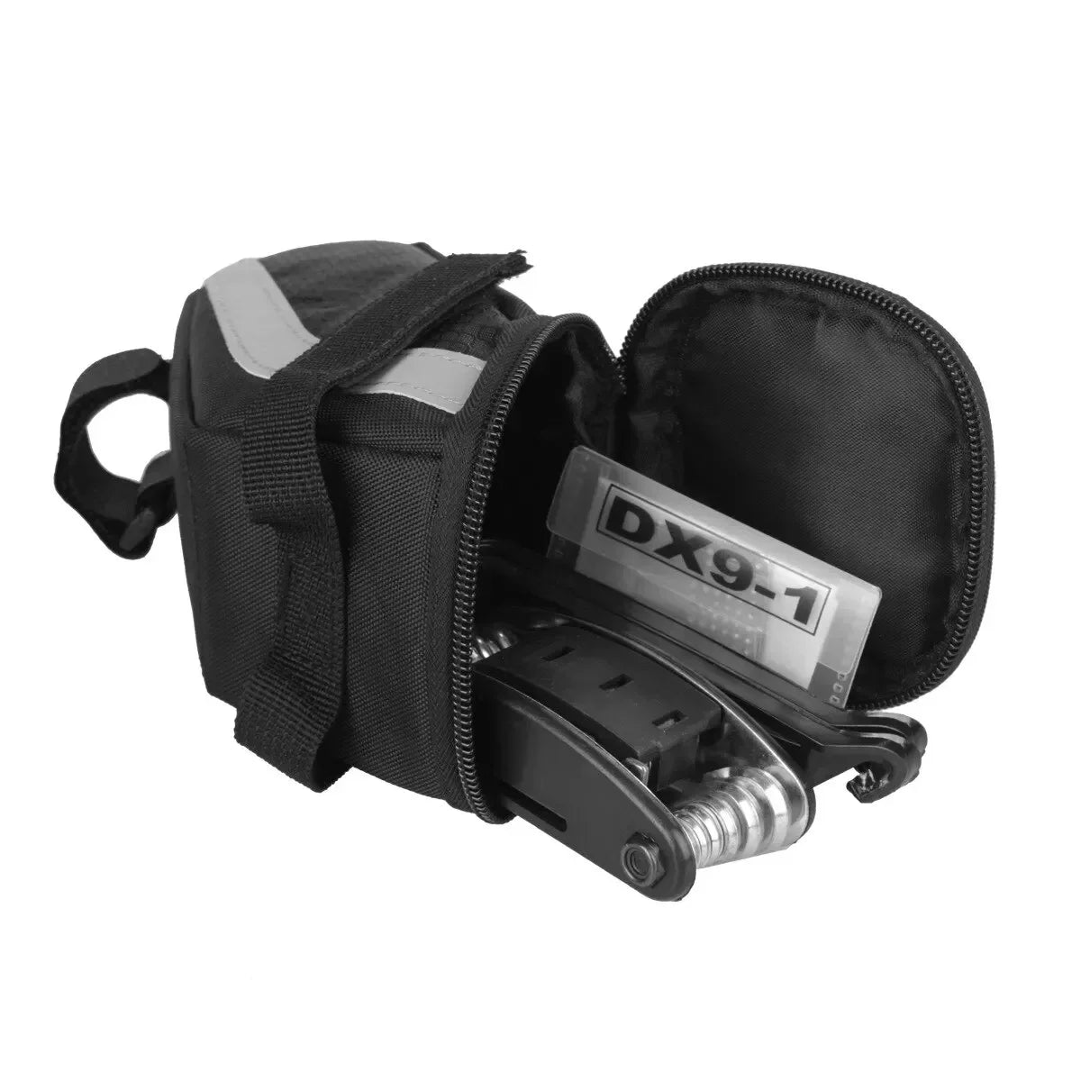 B-SOUL Fahrradsattel Tasche 1L Schwarz – clever-campen Ansicht 4