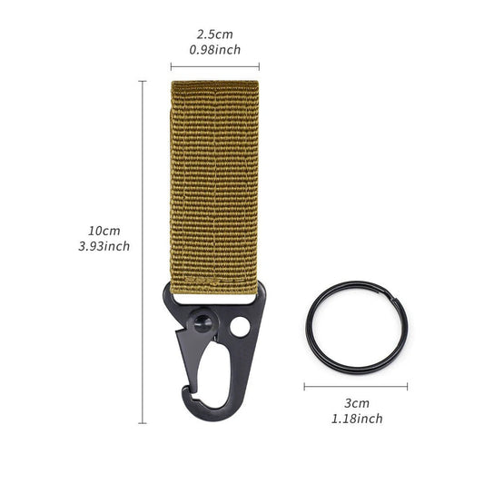 Taktischer Nylon Karabiner Clip für Rucksäcke – clever-campen Ansicht 2