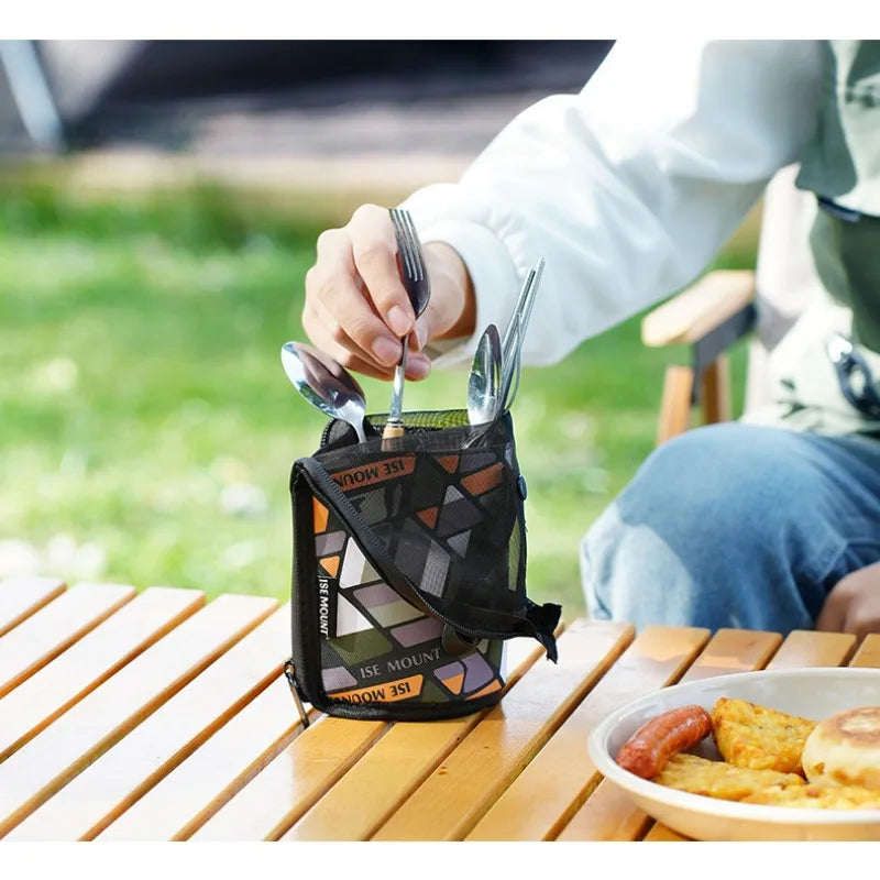 Wasserdichte Besteck-Organizer-Tasche für Camping – clever-campen Ansicht 4