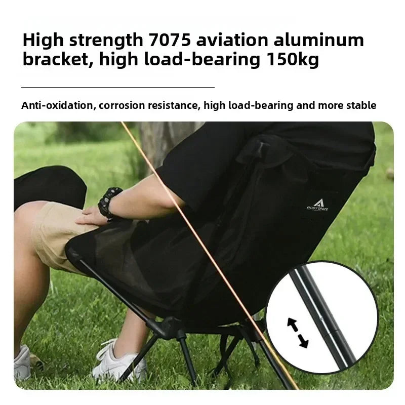 Atmungsaktiver Campingstuhl aus Aluminium für Angler – clever-campen Ansicht 3