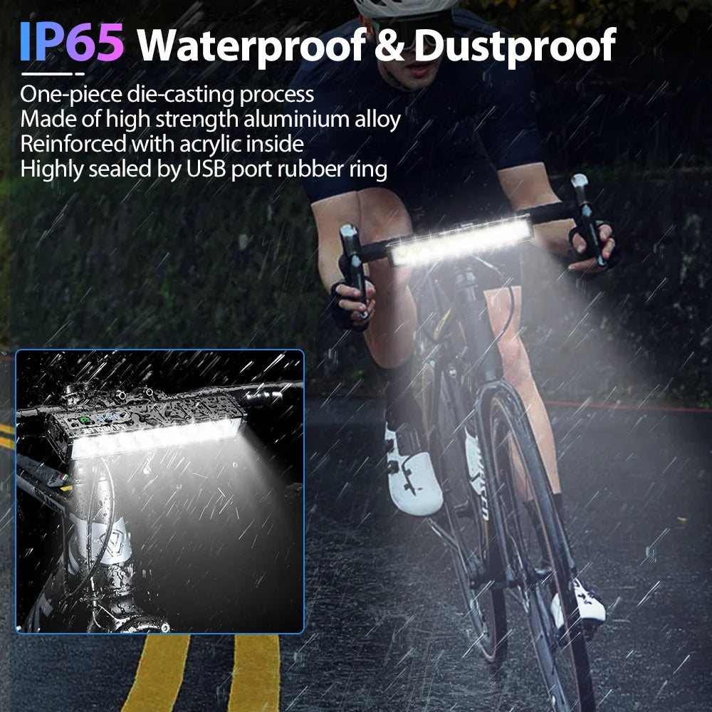 10000 Lumen Fahrradlicht mit USB-Ladung und Wasserschutz – clever-campen Ansicht 4
