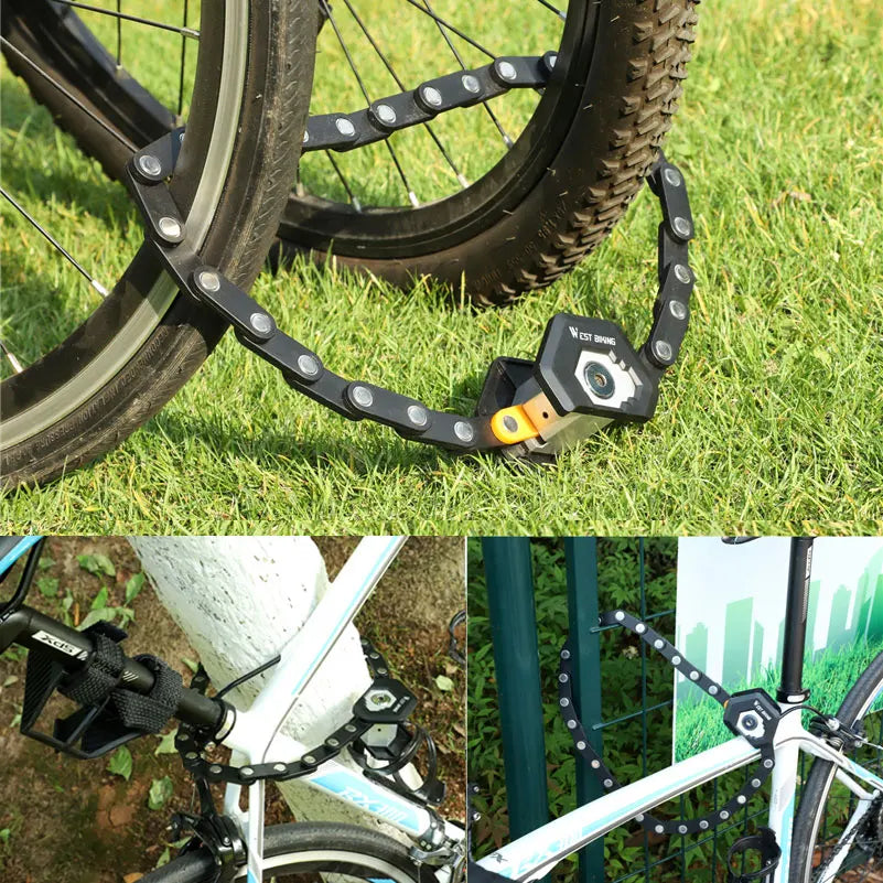 Faltbares Fahrradschloss aus legiertem Stahl – clever-campen Ansicht 5