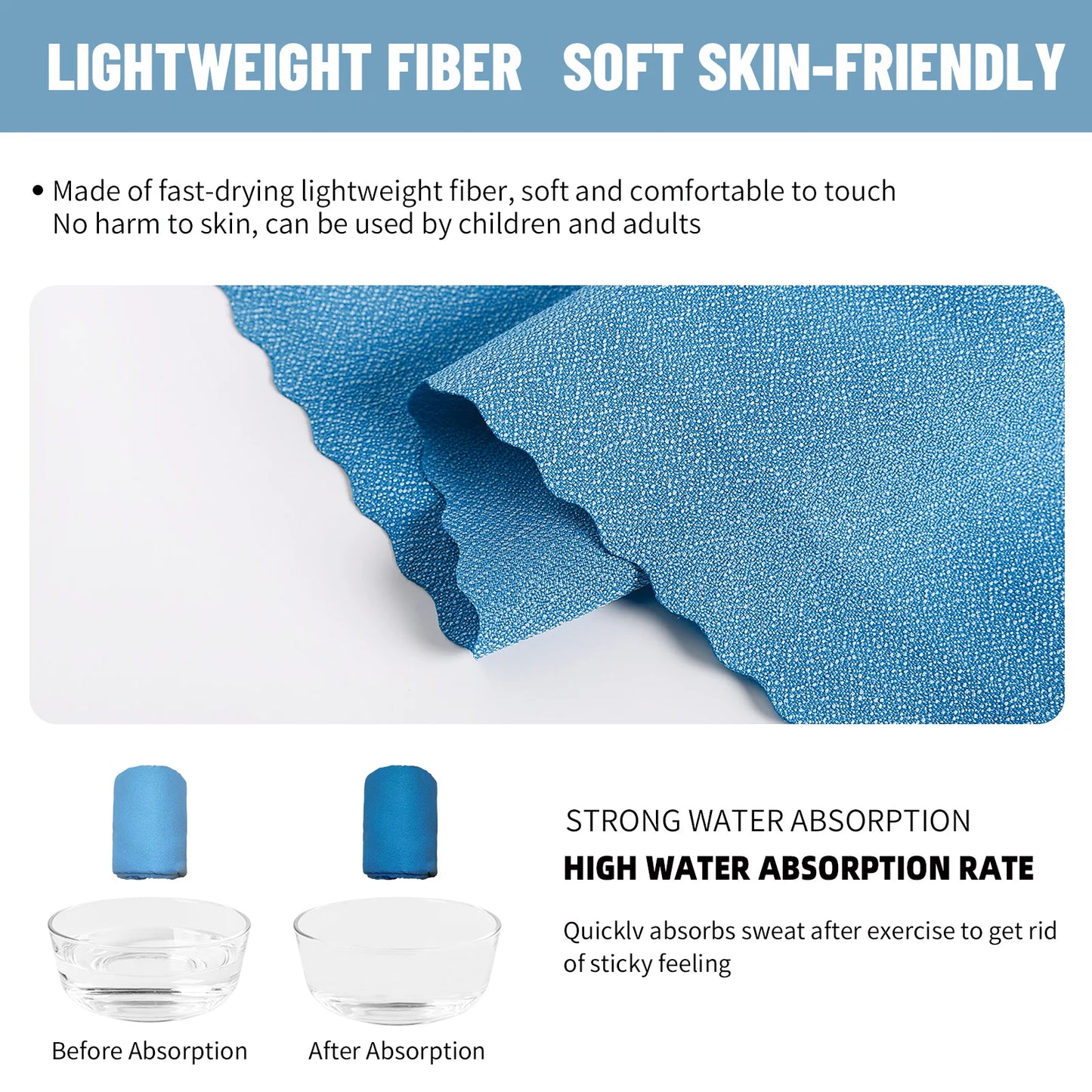 Nano Mikrofaser Handtuch – Schnell trocknend und leicht – clever-campen Ansicht 3