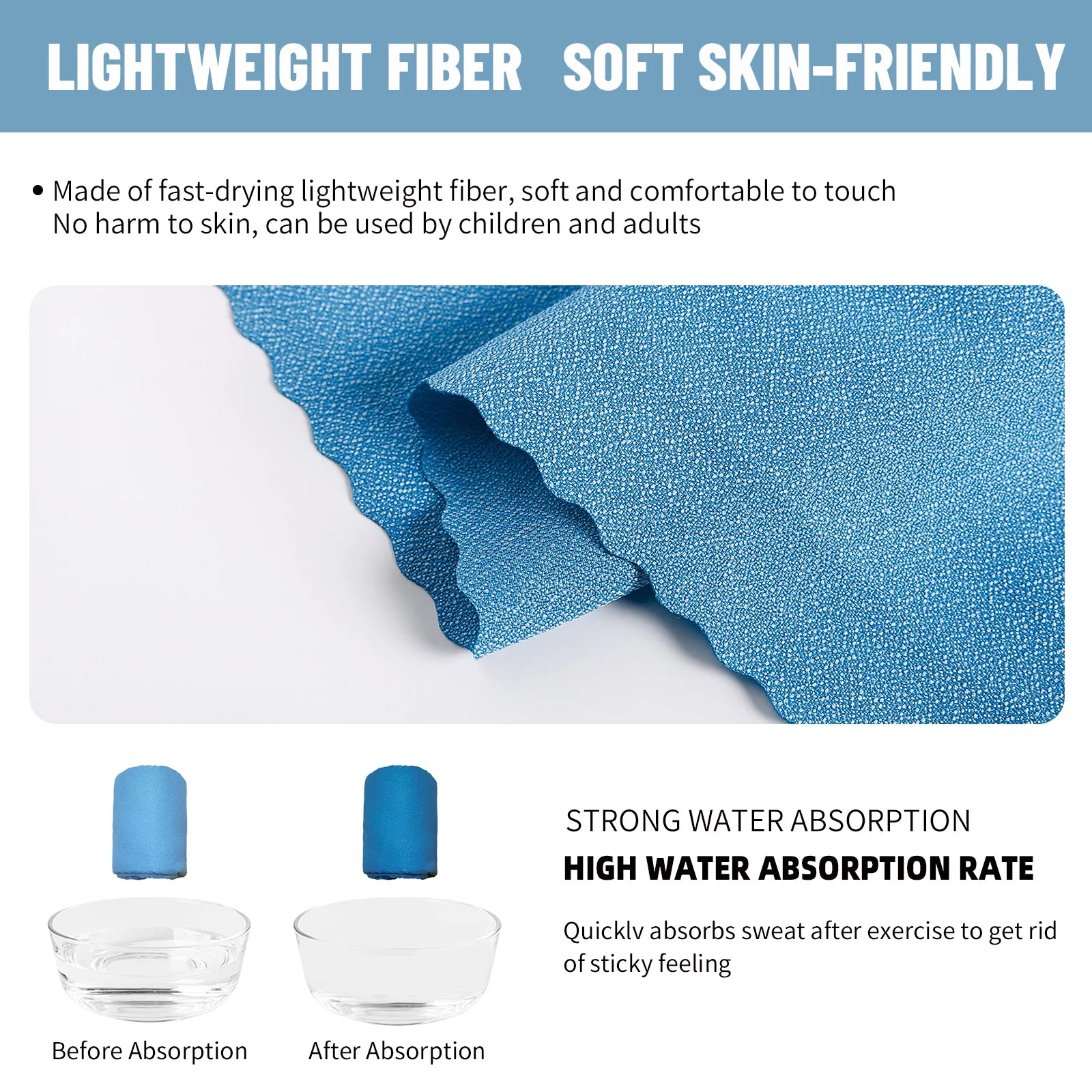 Nano Mikrofaser Handtuch – Schnell trocknend und leicht – clever-campen Ansicht 3