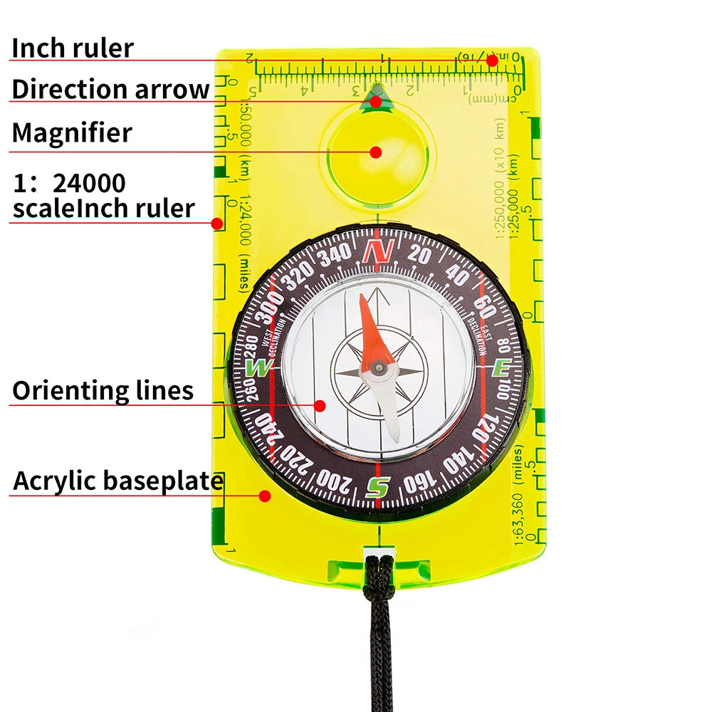 Wasserdichter Outdoor Kompass für Navigation & Wandern – clever-campen Ansicht 4