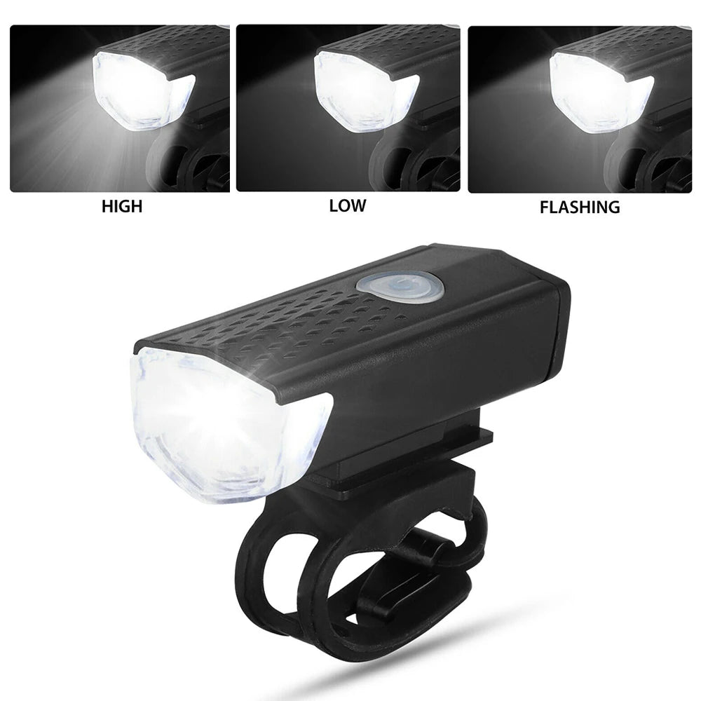 USB Wiederaufladbares Fahrradlicht Set für MTB & Strasse – clever-campen Ansicht 4