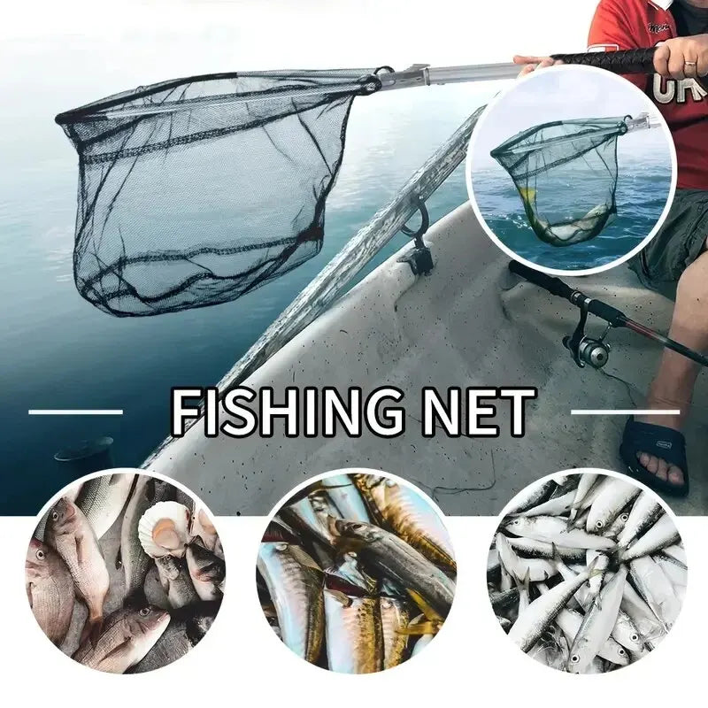 Robustes Faltnetz für Angler – 1,8m/2,4m Teleskopstange – clever-campen Ansicht 4