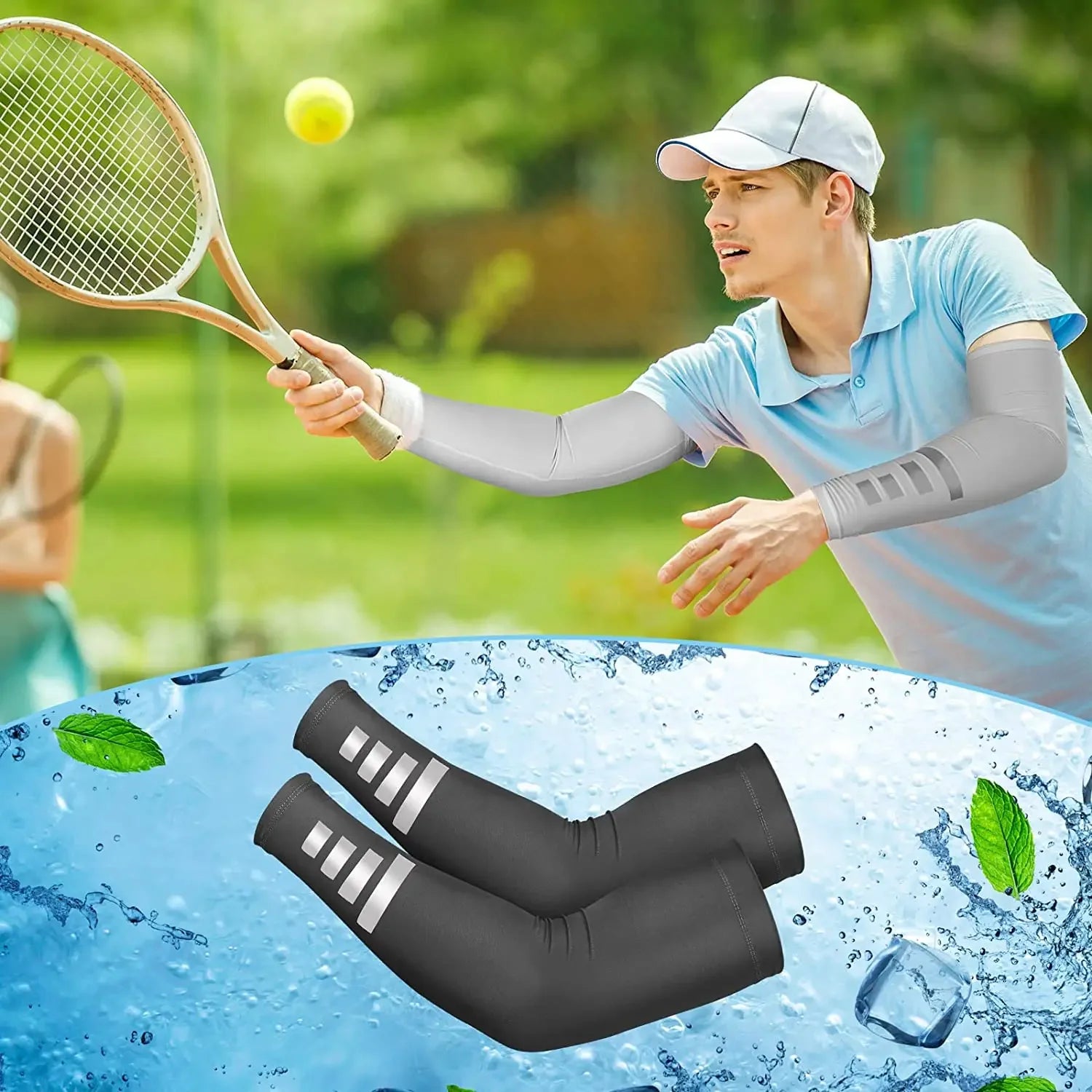 UV-Schutz Armlinge mit Reflektoren für Sport & Outdoor – clever-campen Ansicht 5