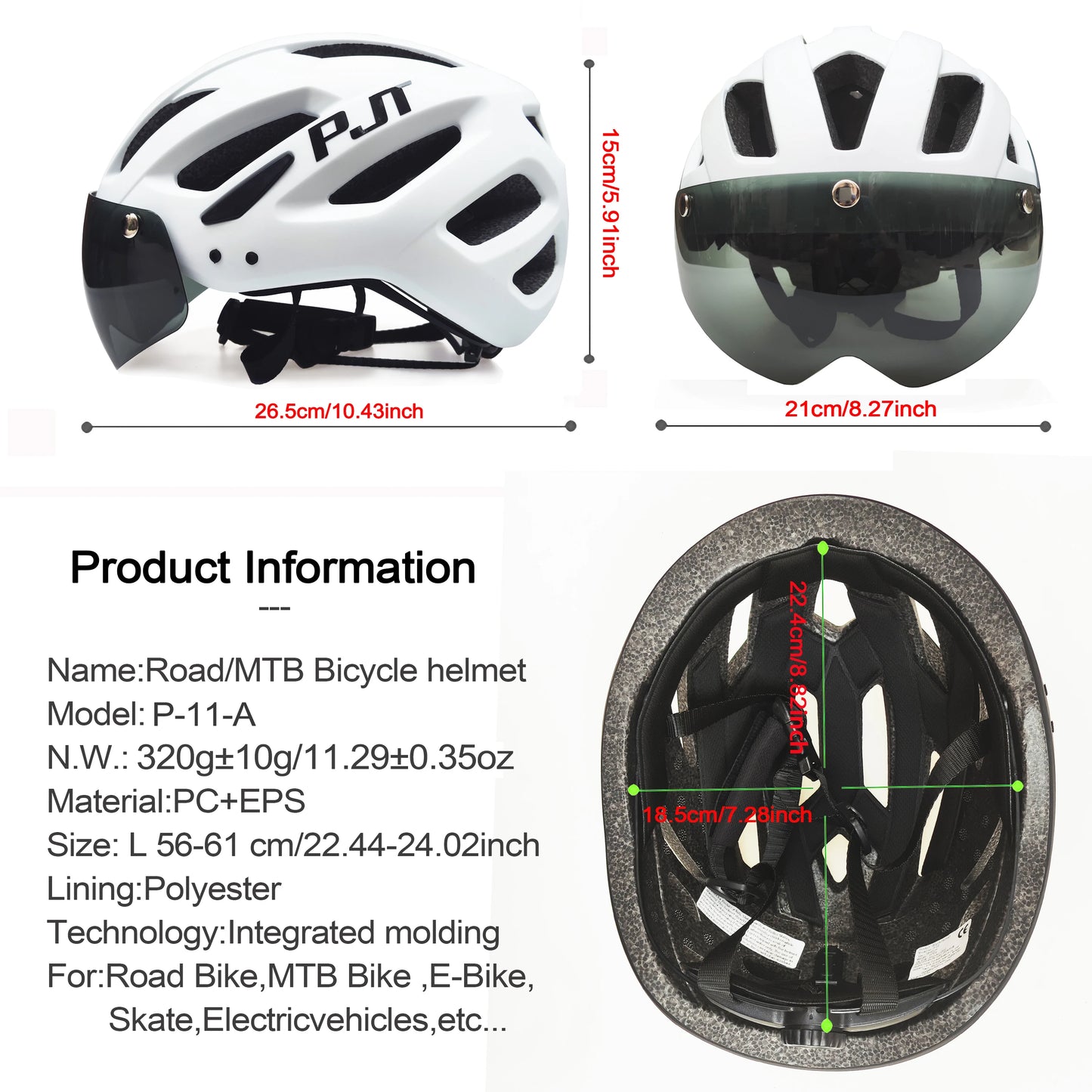 LED-Sonnenbrille für Radfahrer – clever-campen Ansicht 2