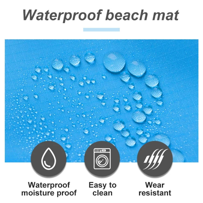 Wasserdichte Strandmatte Extra Gross Faltbare Campingdecke – clever-campen Ansicht 6