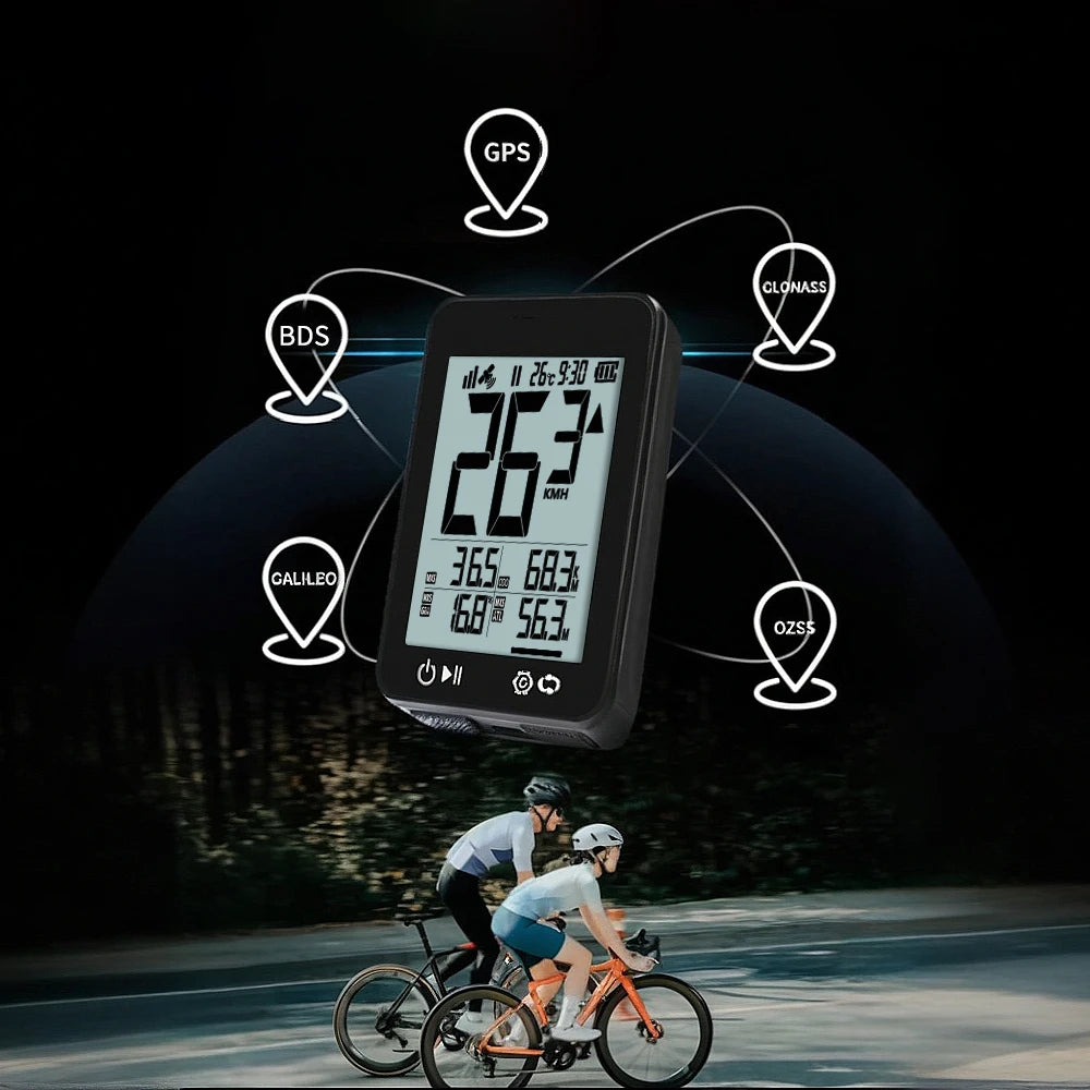 Kabelloser Fahrradcomputer mit 2.4 Zoll LCD-Display – clever-campen Ansicht 2