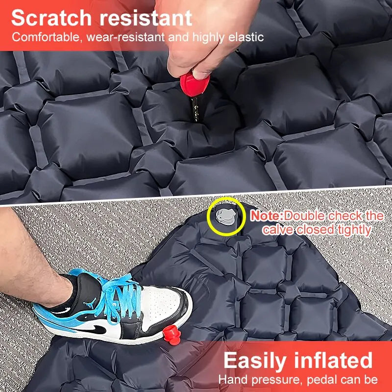 Ultraleichte Luftmatratze mit integriertem Luftpumpensystem – clever-campen Ansicht 6
