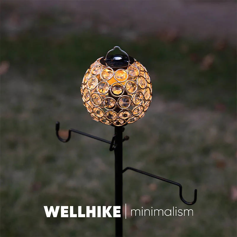 WELLHIKE Campinglaterne mit Kristall-Lampenschirm – clever-campen Ansicht 2