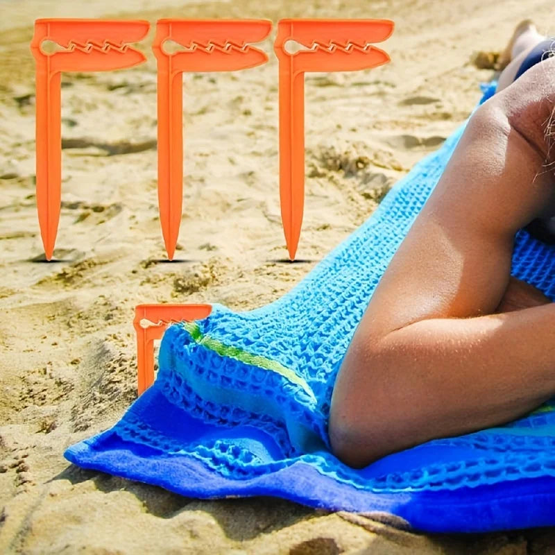 Praktische Strandtuch-Halter für Picknick & Outdoor – clever-campen Ansicht 2