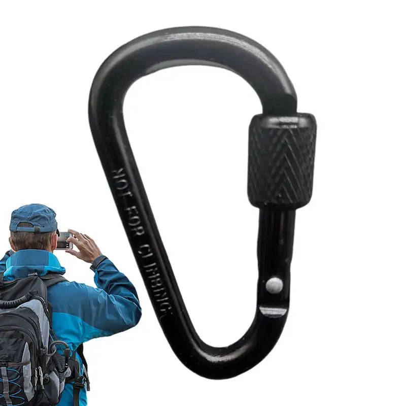 Aluminium Karabiner D-Form für Zeltzubehör – clever-campen Ansicht 3