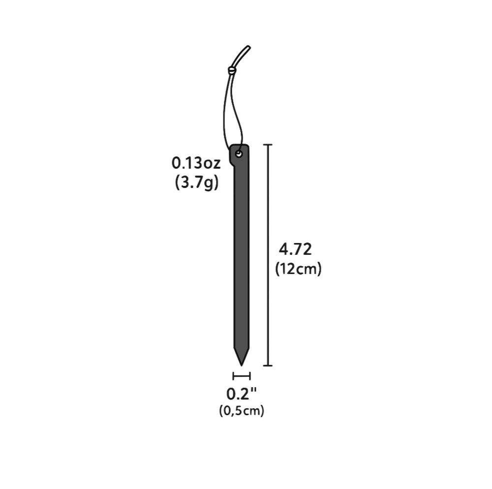 Ultraleichte Carbon Zeltpflöcke 12cm für Camping – clever-campen Ansicht 6
