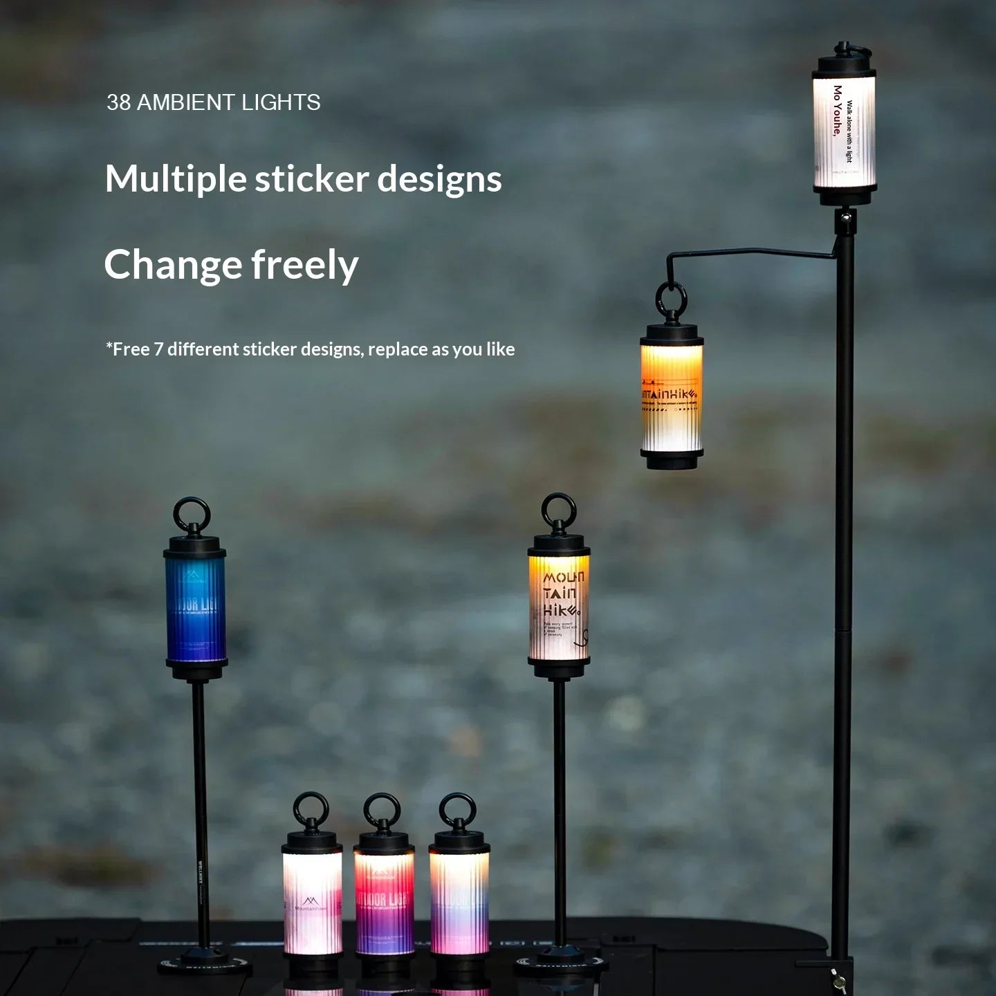 1800mAh LED Campinglaterne – tragbar mit langer – clever-campen Ansicht 5