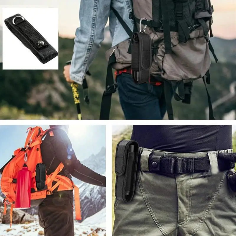 LED Taschenlampen Halterung aus Nylon – clever-campen Ansicht 5