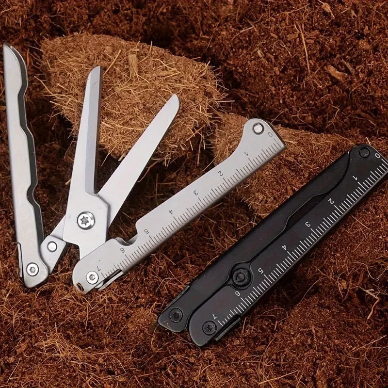 Multifunktionale Falt-Schere aus Edelstahl für Outdoor – clever-campen Ansicht 3