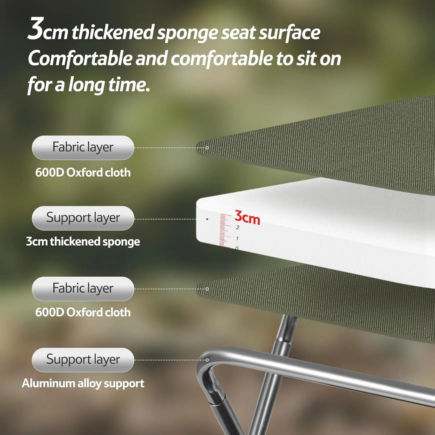 Naturehike Klappstuhl für Camping und Outdoor – clever-campen Ansicht 2