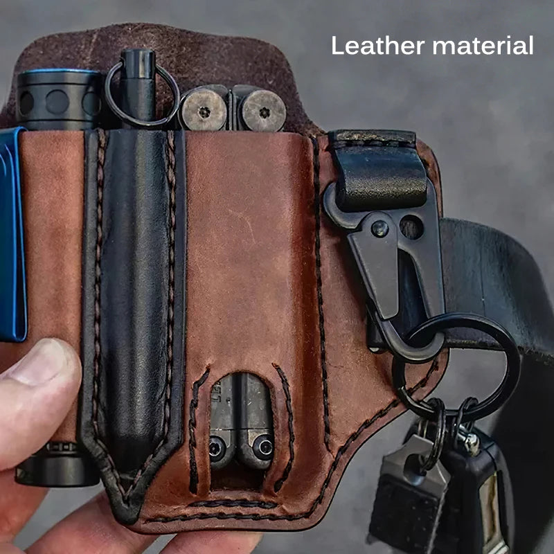 Praktische Werkzeugtasche aus Leder für Outdoor-Aktivitäten – clever-campen Ansicht 4