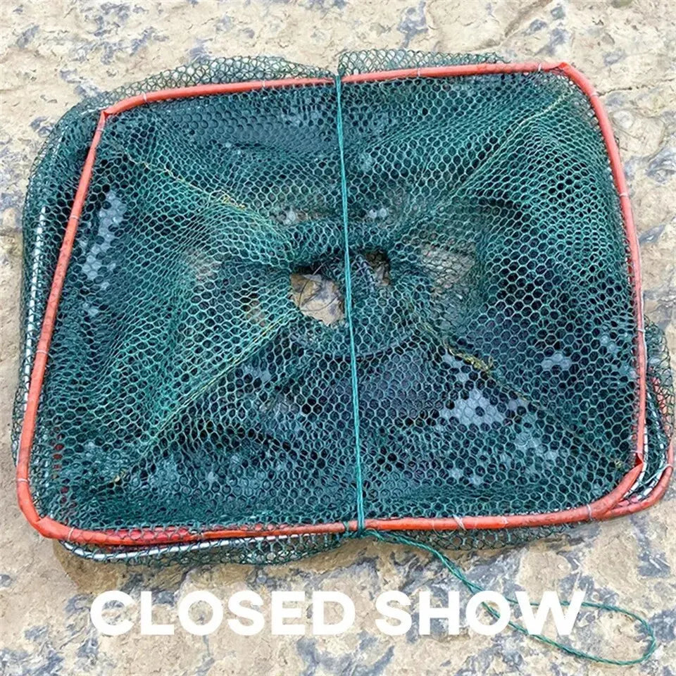 Zusammenklappbarer Fischkäfig aus Nylon für Krabben – clever-campen Ansicht 3