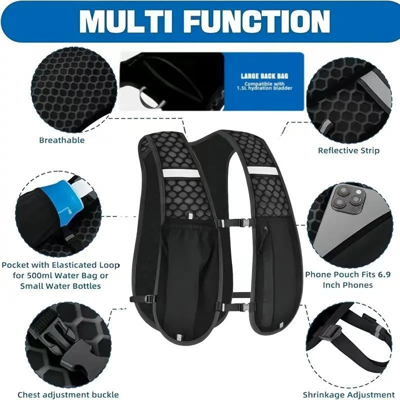 Leichter Trinkrucksack für Outdoor-Sportarten – clever-campen Ansicht 5