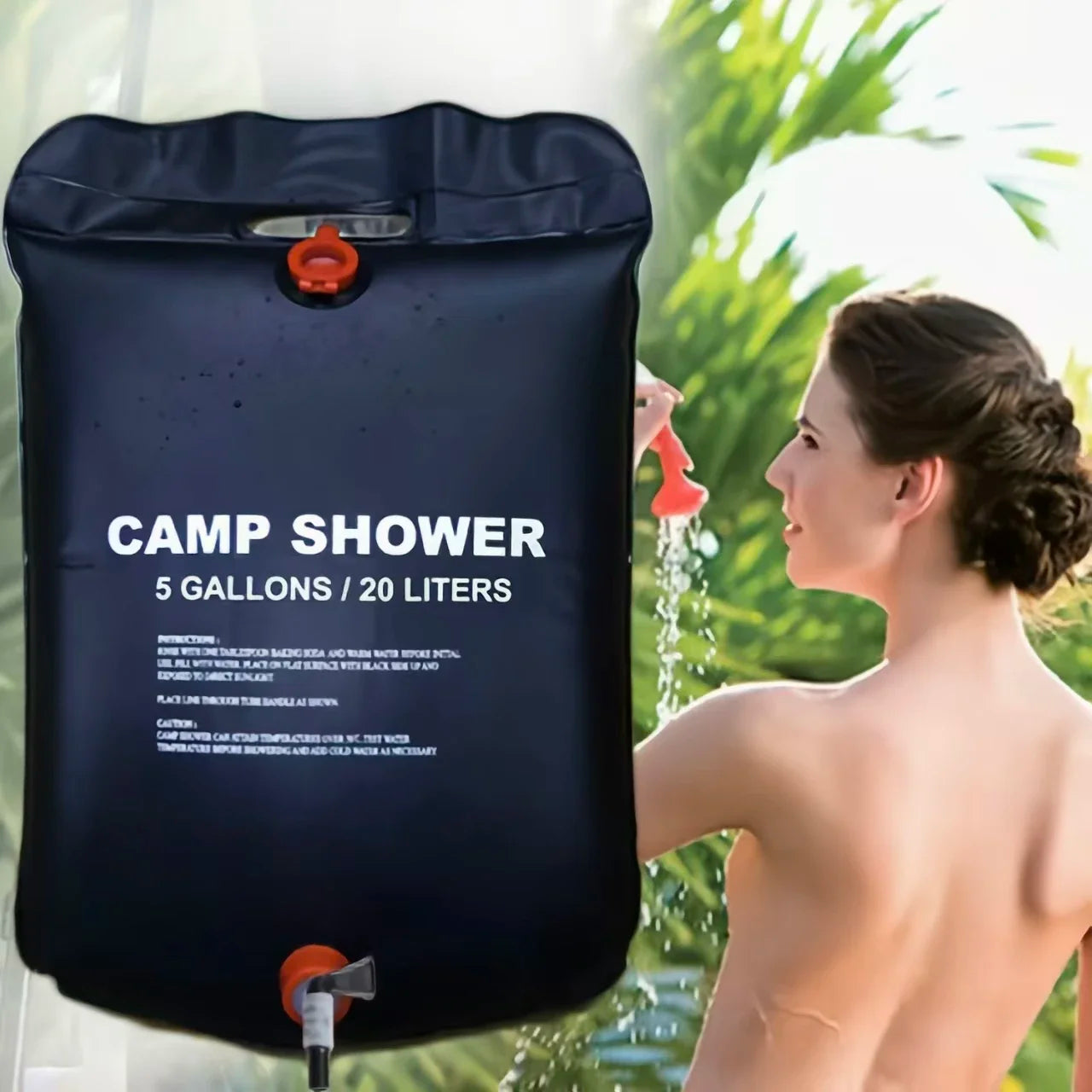 20L Solar Duschbeutel für Camping – Tragbar & Faltbar – clever-campen Ansicht 2