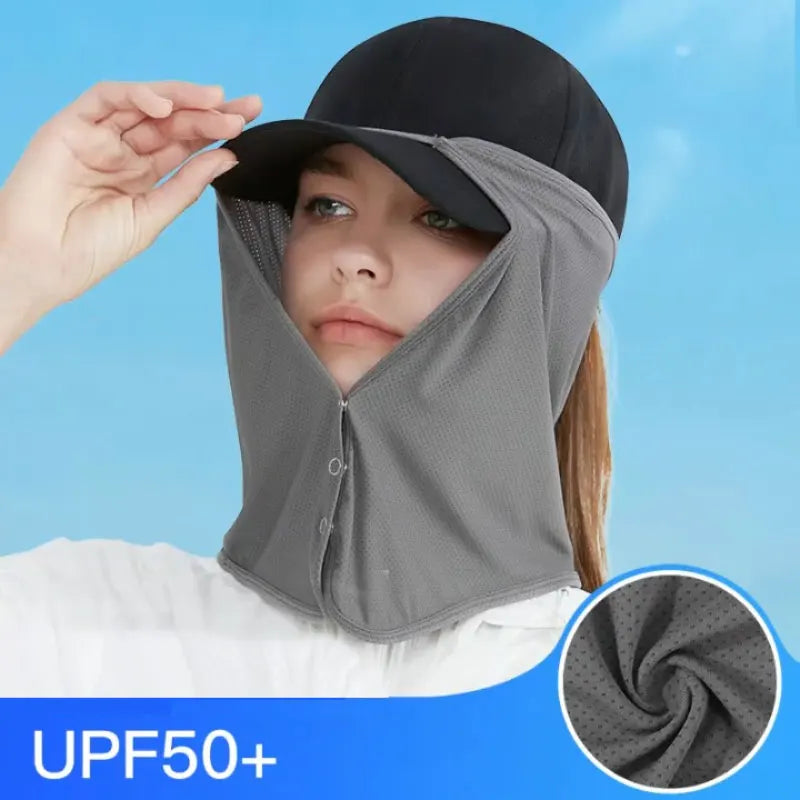 Schnelltrockende Angelmütze mit UV-Schutz und Nackenschutz – clever-campen Ansicht 2
