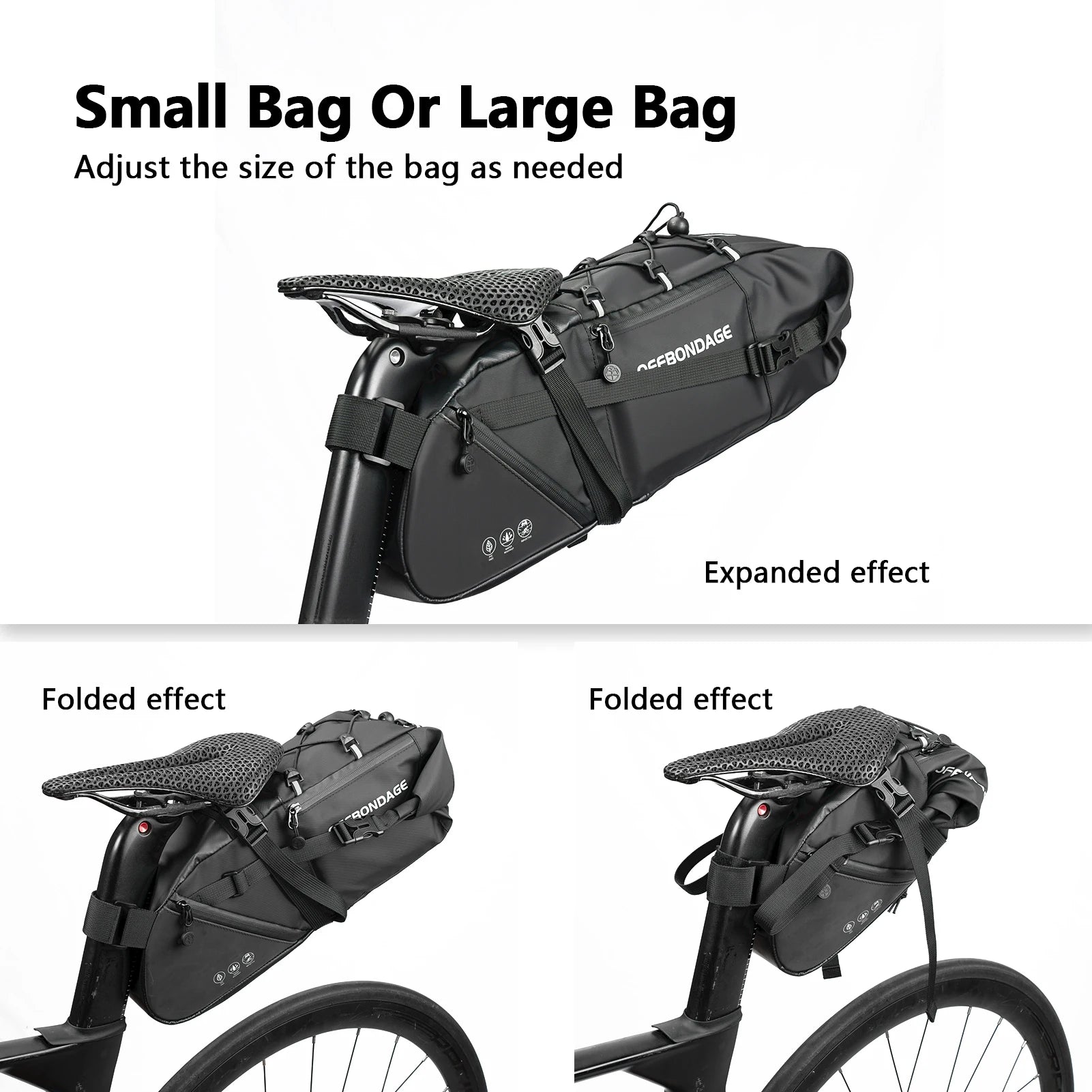 Wasserdichte Fahrradtasche 15L - Grosse Kapazität – clever-campen Ansicht 4