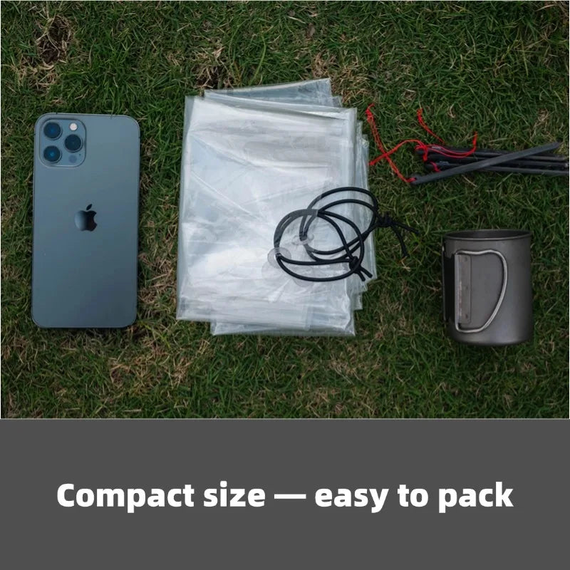 Ultraleichte Polycro Zeltunterlage 69g – Wasserdichte – clever-campen Ansicht 2
