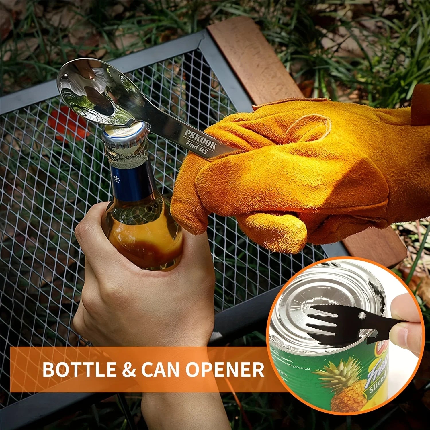 PSKOOK 5 in 1 Camping Besteck Set für Outdoor-Aktivitäten – clever-campen Ansicht 5