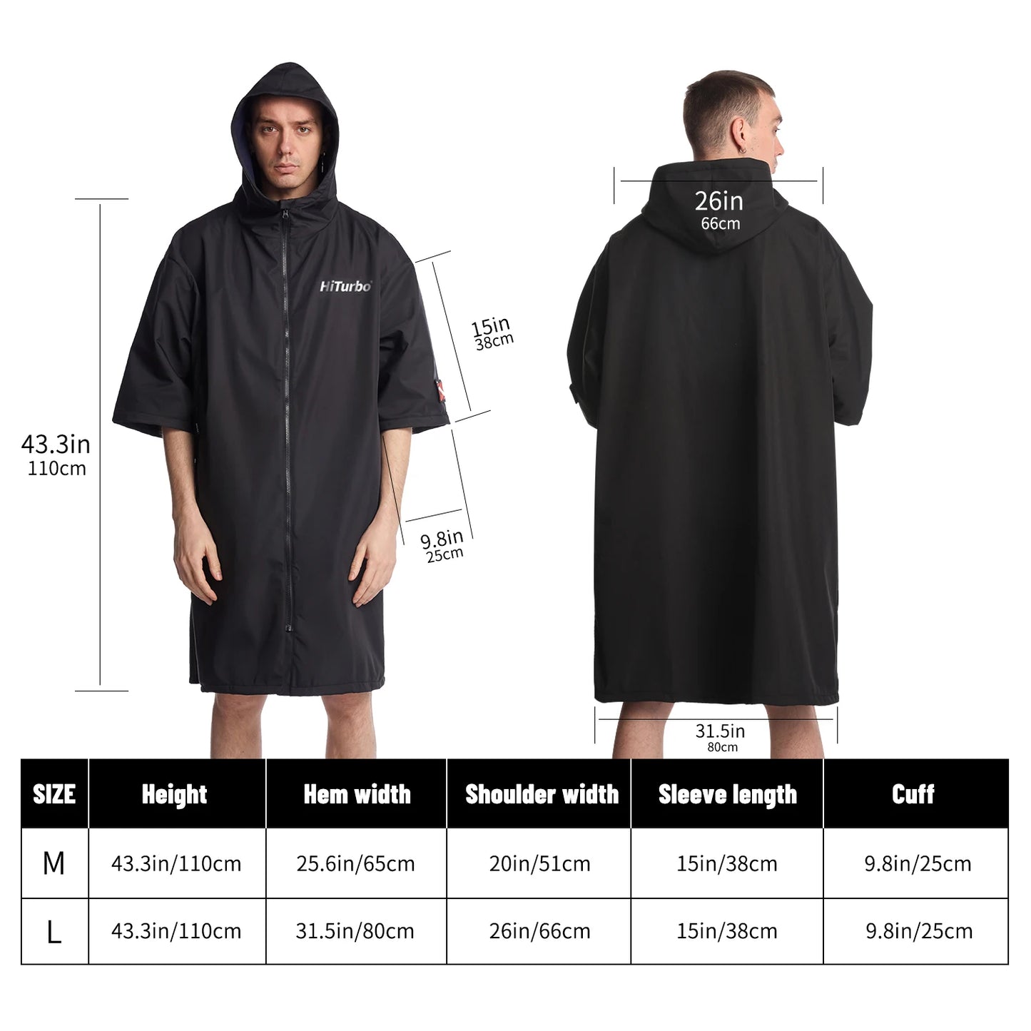 Wasserdichtes und winddichtes Umkleide-Poncho für Outdoor – clever-campen Ansicht 2